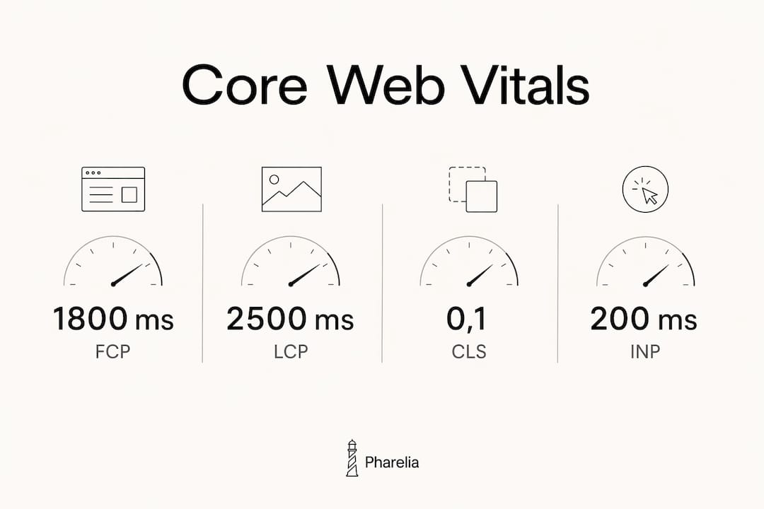 See at a glance which main Core Web Vitals indicators to monitor in 2026 with our infographic.