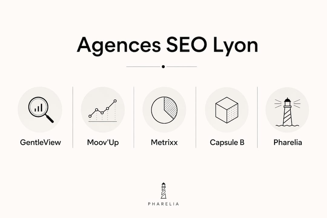 Infographic ranking the best SEO agencies in Lyon