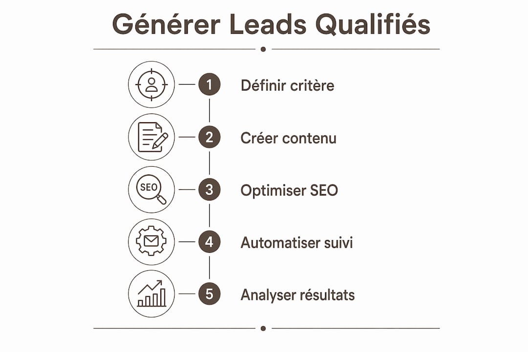 Infographic: the key steps for generating qualified leads